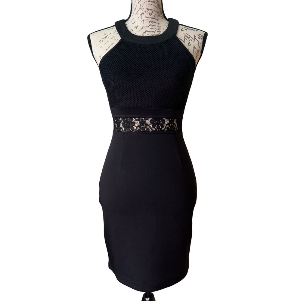 Black Cocktail Mini Dress for Women Size Small - Picture 10 of 10